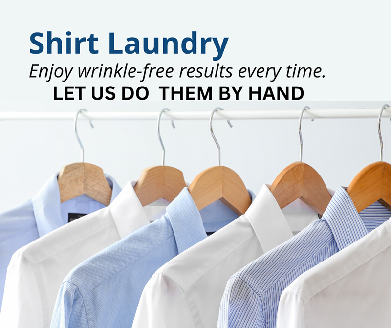 Everything-done-by-hand Shirt laundry done by hand